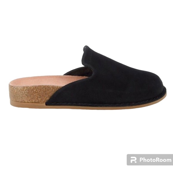 Splendid Caren Black Suede Leather Mules Women’s Size 7.5 M - Picture 1 of 13